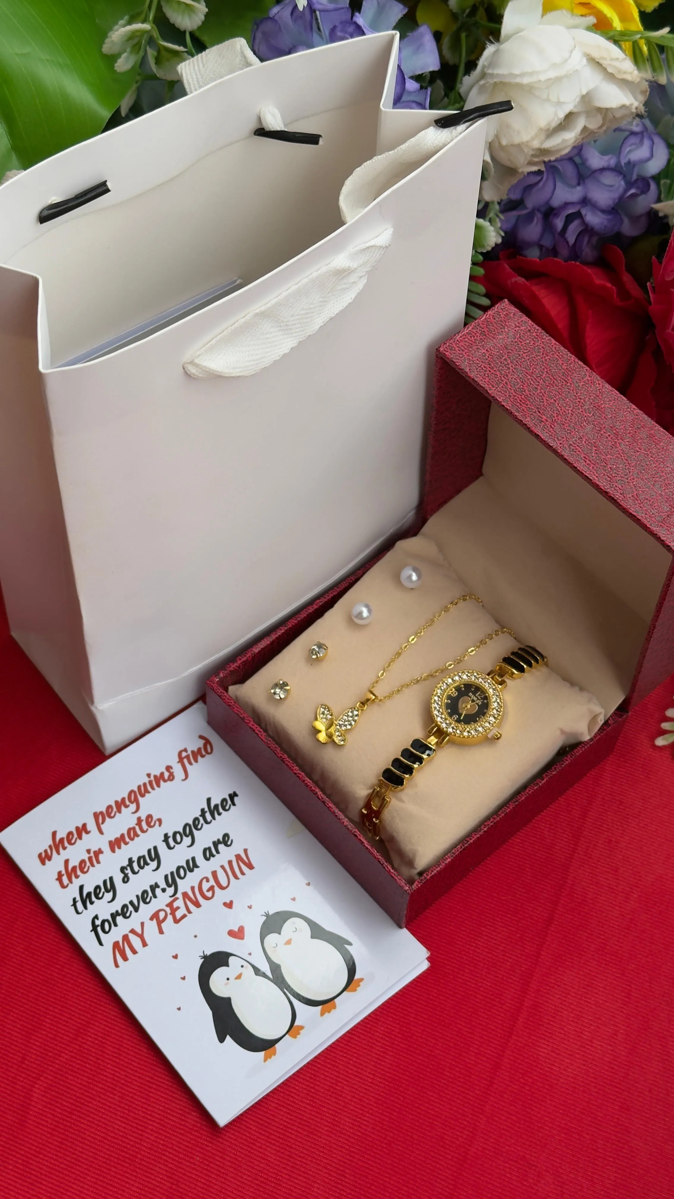 Valentine's Ladies Gift Set - "You Are Precious" Romantic Present with Engraving, Special Valentine's Day Gift  ---