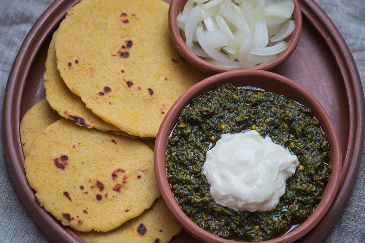 Makki Roti with Saag